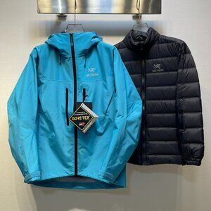 Arc'teryx Alpha SV 3-in-1 Down Jacket | Neon Blue, Waterproof & Insulated